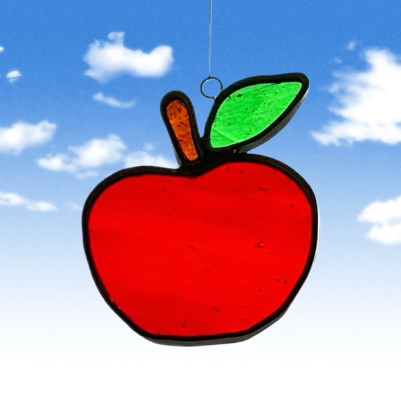 Stained Glass Apple - Picture 2 of 4